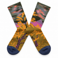Golden Woodland Crew Socks